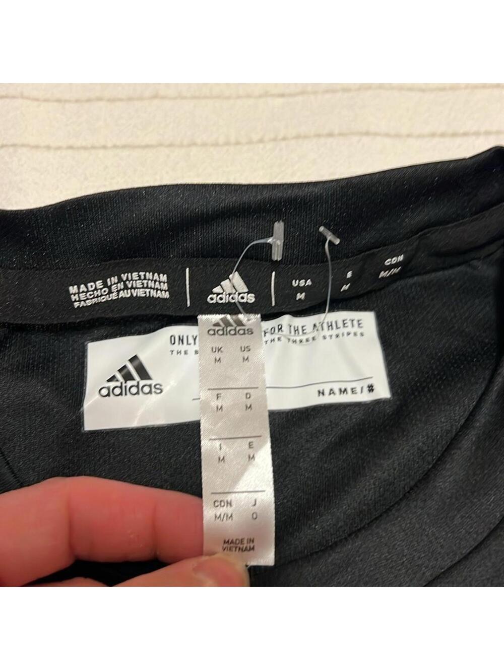 Adidas Climalite Black Crew Neck Performance Tee Men's Medium - Picture 2 of 6